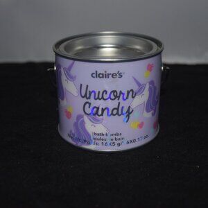 Clarie's Unicorn Candy tin of 16 mini bath bombs